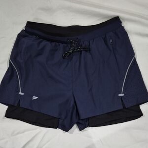 Fabletics Navy Blue Running Shorts SMALL NEVER WORN - 3 INCH INSEAM